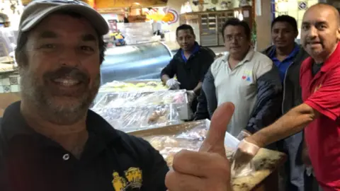 Kirk Michaelis The owner and four El Bolillio bakers