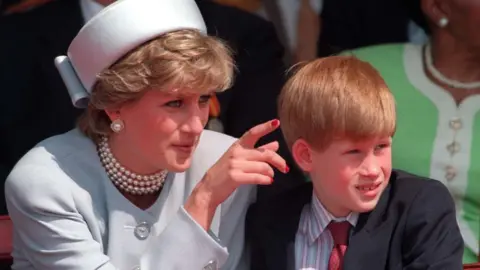 Martin Keene/PA Princess Diana and Prince Harry