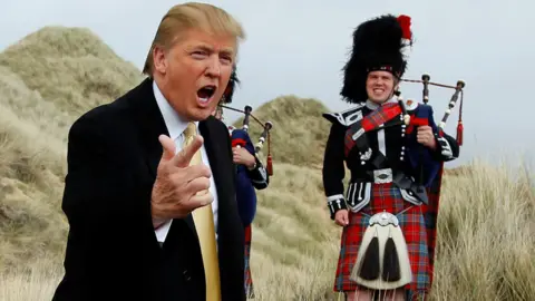 Reuters Trump in Scotland