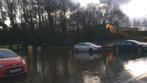 Anglesey council car park at Llangefni