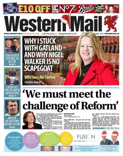 Western Mail Western Mail front page