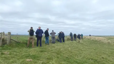Birdwatchers at High Newton