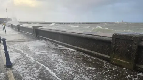 Ramsey Prom, which is filled with sea water.
