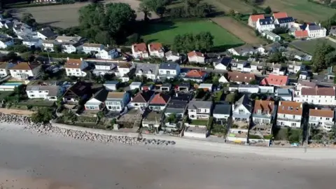BBC Aerial of houses in Jersey