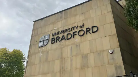 University of Bradford sign on building