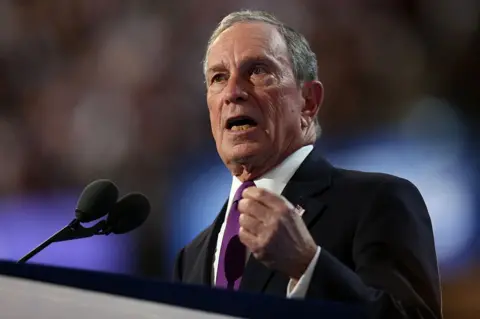 Getty Images Bloomberg speaks at the Democratic convention in 2016