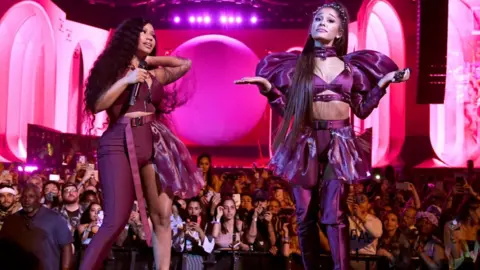 Getty Images Ariana Grande on Nicki Minaj