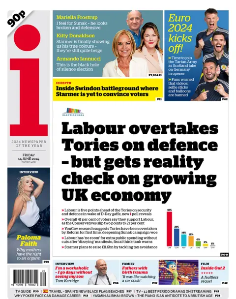  "Labour overtakes Tories on defence – but gets reality check on growing UK economy"