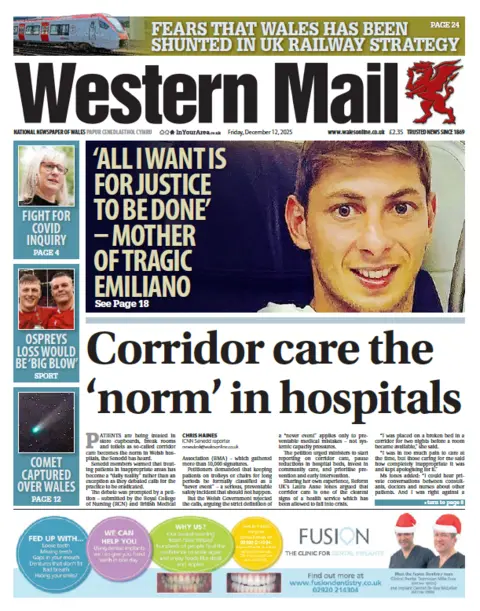 Western Mail Western Mail front page