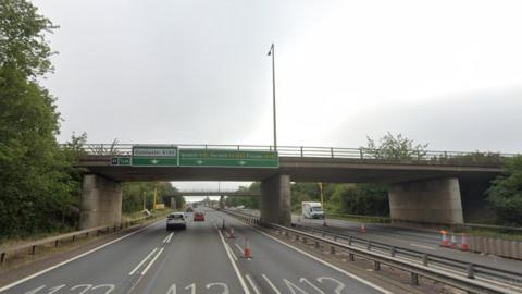 The bridge over the A12 at Stanway near Colchester