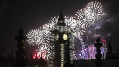 Getty Images Fireworks in London