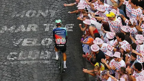 Tour de France fans on Montmartre
