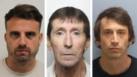 Craig Bennett, Gerald Tohill and Lucien Robinson mugshots.