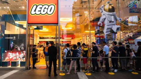 South China Morning Post via Getty Images Lego store in Shanghai
