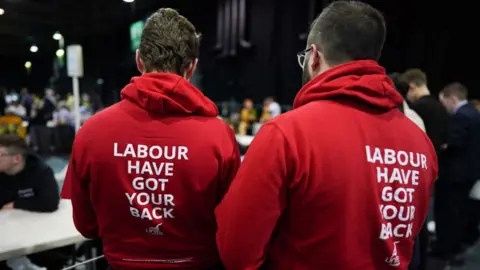 Getty Images Labour activists in Glasgow