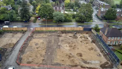 Dronescapes Anglo-Saxon graveyard