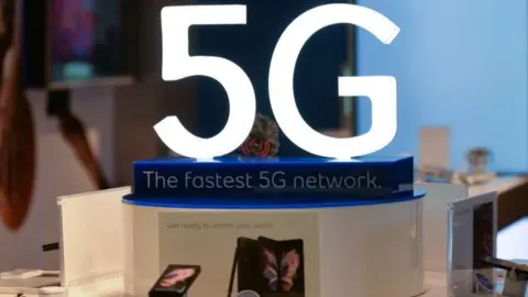 Getty Images 5G phone display