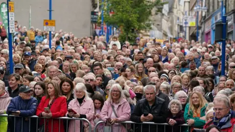 PA Media Crowds in Dunfermline