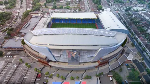 CPFC CGI image of Selhurst Park plan