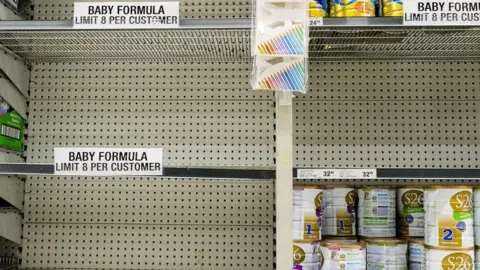 Getty Images Empty supermarket shelves