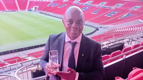 Suffolk FA Ian Moore at Wembley Stadium 