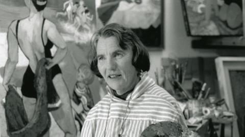 Artist Claudia Williams, pictured in 1998