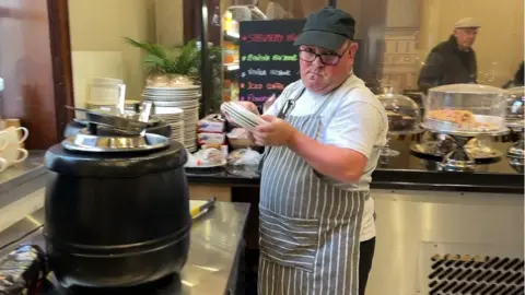 BBC The Now Group runs the cafe at Belfast City Hall along with other training premises