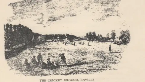 Enville Cricket Club Enville back in the days before the camera had been invented - but the ground has barely changed