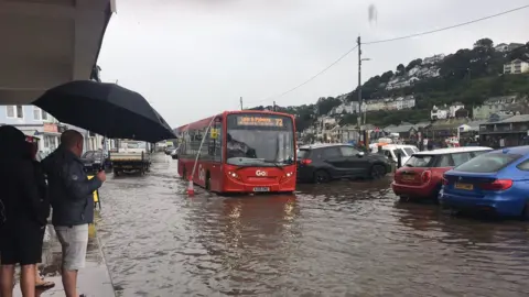 Matt Clarke Flooding in Looe, Cornwall