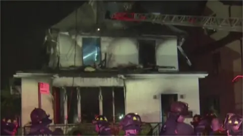 CBS New York Burned and gutted home in Brooklyn