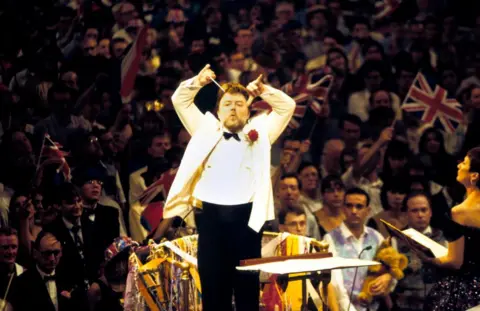 Getty Images Sir Andrew Davis conducting the Last Night of the Proms