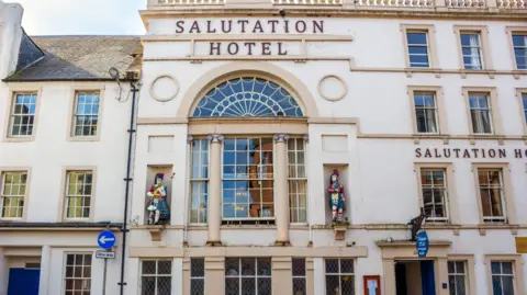 The front of the Salutation Hotel in Perth.