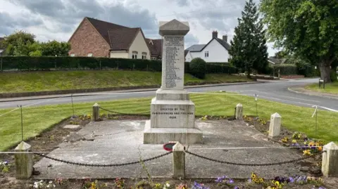 Tony Fisher/BBC War memorial after repairs