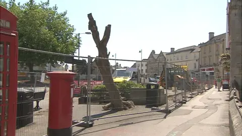 Trees chopped down in Melksham