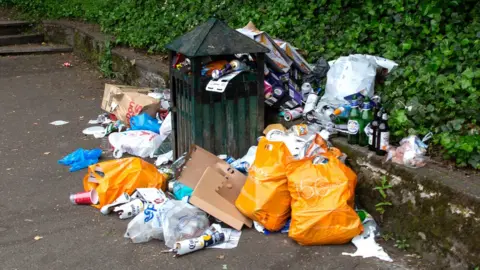 Reader Rubbish in the park