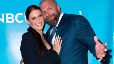 Getty Images Stephanie McMahon and Paul "Triple H" Levesque