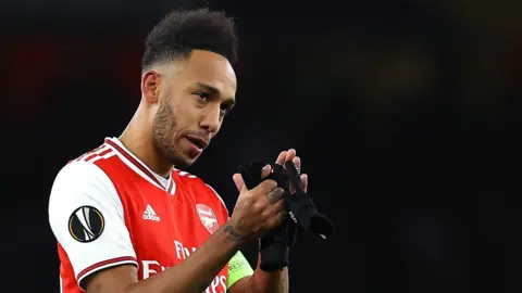 Barcelona are eyeing Arsenal's Pierre-Emerick Aubameyang