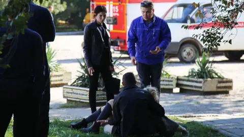 TASS Scene of Crimea school shooting, 17 October 2018