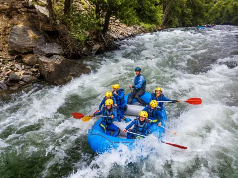 Getty Images Rafters, such as those here on Spain's Noguera Pallaresa river, need a strong flow of water