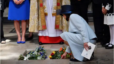 Getty Images Ashes laid to rest