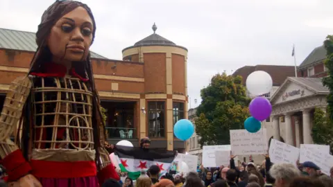 BBC Little Amal in Coventry