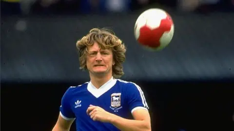 Getty Images Eric Gates playing football for Ipswich Town in 1979