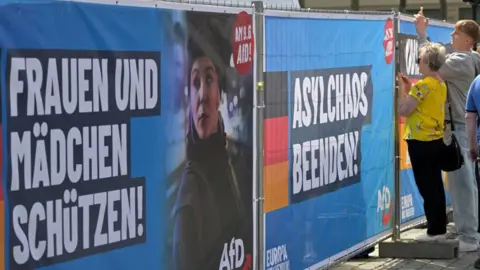 Reuters AfD-Plakat in Dresden, Ostdeutschland