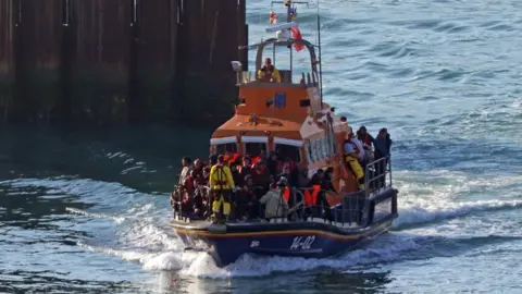 Gareth Fuller/PA Wire RNLI rescue migrants