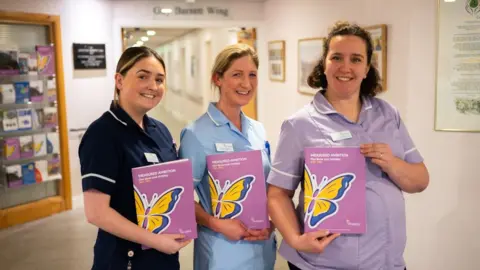 Hospice Isle of Man Hospice nurses with the new three-strategy