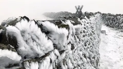 Stephen Rooney Snow and ice at the Mournes.