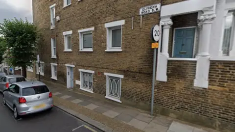 A general view of Glycena Road in Battersea.