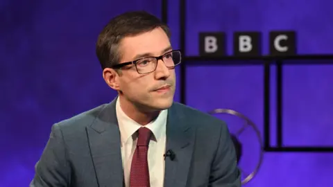  Jeff Overs/BBC Adrian Ramsay, Green Party co-leader, during interview with Nick Robinson