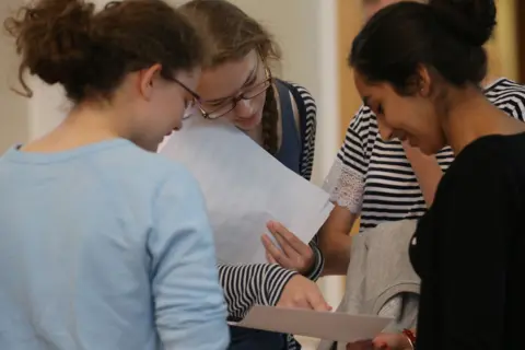 Getty Images Students reading exam results