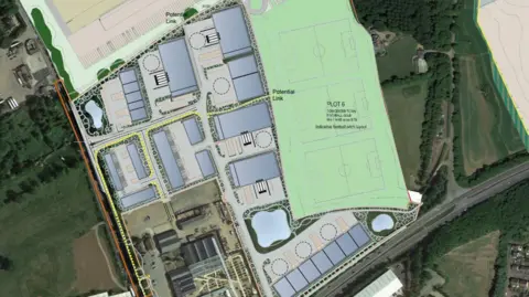 A map of what the site could look like.